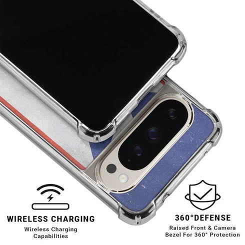 Puerto Rico Flag Distressed Pixel 9 Pro XL Clear Case